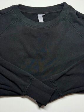 Sweaty Betty‎ After Class Sweatshirt XS Black Raglan Crewneck Athleisure Yoga